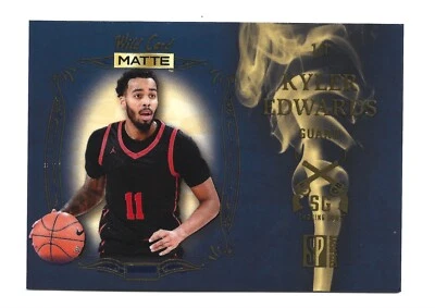 /1 SP 2022 Wild Card Matte Exclusive Smoking Guns SGN-7 Kyler Edwards Basketball - Image 1 of 2