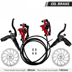 Mountain Bike Hydraulic Disc Brake Oil Pressure Caliper Clamp Brake 160mm - Picture 1 of 38