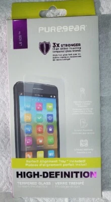 PureGear HD Tempered GLASS Screen Protector for LG V20 w/ Alignment Tray - image 1 of 3