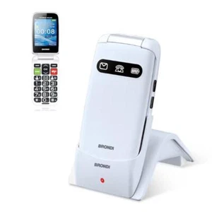 Brondi Amico Fabuleux - Téléphone Portable Senior - Métal Blanc - Photo 1/1