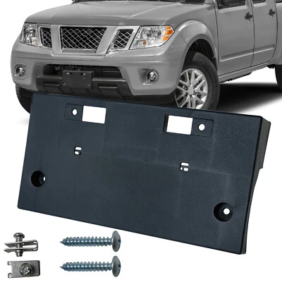 For 2005-2019 Nissan Frontier Front License Plate Frame Tag Holder Mount Bracket - Изображение 1 из 4