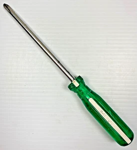 Vintage S-K Tools 73003 Green & White Handle #3 Phillips Screwdriver USA Tool - Picture 1 of 14