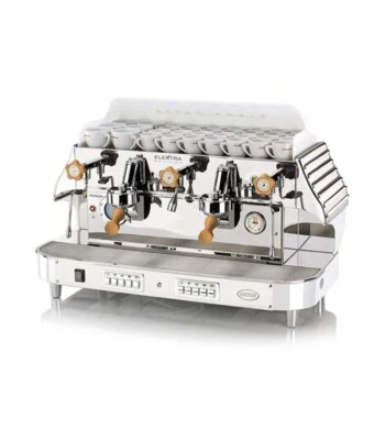 Эспрессо-машина Elektra V1C Barlume 2 группы — хромированное и белое ледяное оргстекло — S - Изображение 1 из 4
