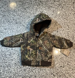 Carhartt Hooded Jacket Coat Unisex Toddler 6M Realtree Camo Insulated Hunting - Picture 1 of 14
