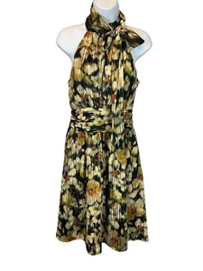Cynthia Steffe Floral Fit & Flare Halter Style Dress  Women's Size 2  Formal - Picture 1 of 7