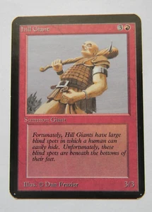 HILL GIANT : ALPHA : MTG : 1993 : FINE/VERY FINE : SEE PHOTO'S - Picture 1 of 2