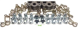7/16" Steel Dzus Button Quick Turn Fastener / Springs / Tab Plate / 75 PCS - Picture 1 of 6