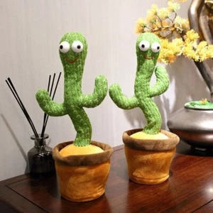 Dancing Cactus Electronic Dancer Toy Talking Dancing Plush Toys Kids Gift - Picture 1 of 12