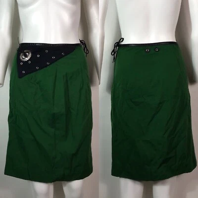 Falda De Colección Jean Paul Gaultier Pour Gibo Verde Años 80 XS Foto 1 de 4