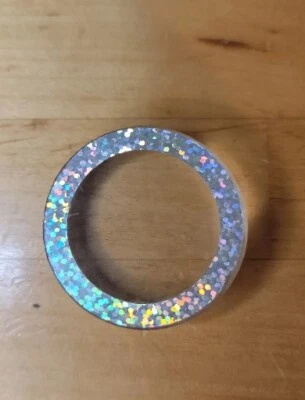 Vintage 1990s Plastic Slammer Pogs Holographic Blank  1.5in Retro Toy Fun - Image 1 of 4