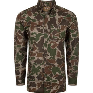 Drake Waterfowl 8-Shot Flyweight Long Sleeve Shirt - Picture 1 of 10