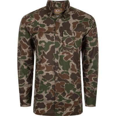 Drake Waterfowl 8-Shot Flyweight Long Sleeve Shirt - Image 1 of 4