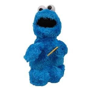 SESAME STREET Feed Me Cookie Monster TALKING VIBRATING 13" Plush Hasbro E1961 - Picture 1 of 9