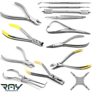 Kit de herramientas para aparatos dentales soporte alicates para arco instrumentos de ortodoncia - Imagen 1 de 12