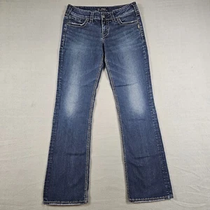 Silver Jeans Suki Damen 32x31 Mid Rise Slim Bootcut Blau Denim Stretch - Bild 1 von 9