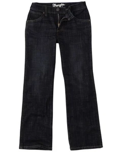 Wrangler Retro Little Boys' Dark Wash Dax Slim Bootcut Jeans - 112336146-LITTLE - Picture 1 of 18