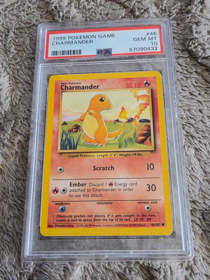 1999 Pokemon Game #46 Charmander PSA 10 - Image 1 of 1