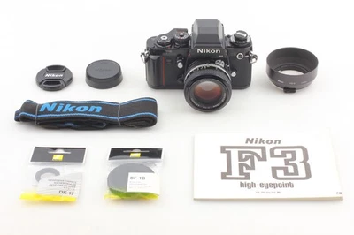 ⏯️SN:195xx[N MINT w/ Hood ] Nikon F3 HP Film Camera Ai 50mm f1.4 Lens From JAPAN - Image 1 of 4