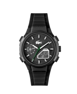 Lacoste LC33 Men's Analog and Digital Silicone Strap 45mm - Picture 1 of 3