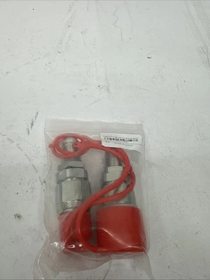 LSQ Flat Face Hydraulic Quick Connect Couplers 1/2'' Body 1/2'' JIC(UNF3/4''), Hy...