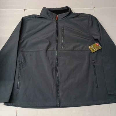 NWT Ozark Trail Men's Size 3XL XXXL Gray Stone Zip Pockets Softshell Jacket - Image 1 of 4