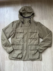 UNIQLO Medium Beige Men’s Hooded Utility Mountain Jacket Windbreaker Anorak - Picture 1 of 9
