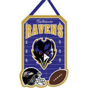 **OPEN BOX** NFL Team Sports Door Decor Evergreen Door Hanger - Picture 1 of 11