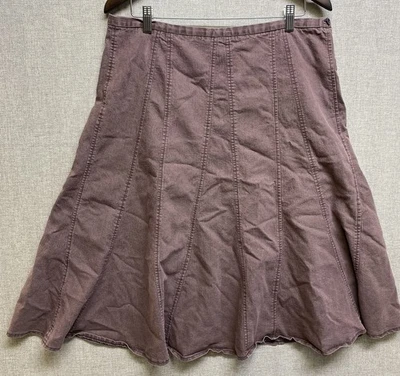 Momentum Womens 14 Purple Brown Skirt Stretchy - Image 1 of 4
