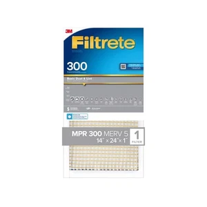 3M Filtrete 14 in. W x 24 in. H x 1 in. D 7 MERV Pleated Air Filter (Pack of 4) - Picture 1 of 4