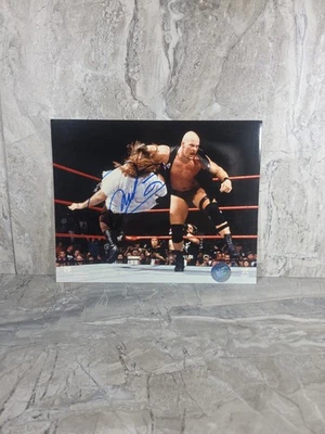 VINTAGE Stone Cold Steve Austin VS Mankind WWF Autographed Mankind 8x10 - Image 1 of 4