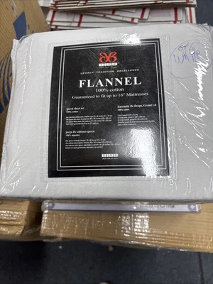 Комплект простыней Bibb QUEEN из 100% хлопка уютные, мягкие, 16 дюймов простыни с глубокими карманами - Изображение 1 из 4