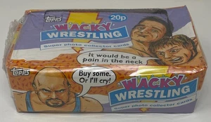 RARO! Tarjeta coleccionable WWF TOPPS WACKY WRESTLING 1993 caja sellada de fábrica Hulk Hogan - Imagen 1 de 7