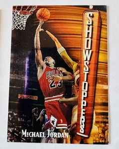 Michael Jordan 1997-98 Topps Finest Showstoppers Basketball Card w/ Coating - Bild 1 von 2