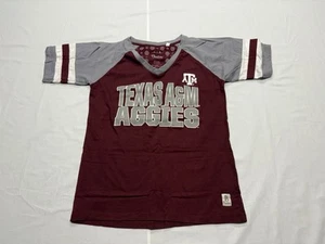 Texas A&M Aggies NCAA Women’s Pressbox Short Sleeve Shirt Size Large - Picture 1 of 6