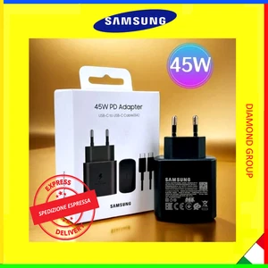 CARICABATTERIA CON CAVO ORIGINALE 45W SAMSUNG USB-C ULTRA FAST CHARGE EP-TA845 - Foto 1 di 3