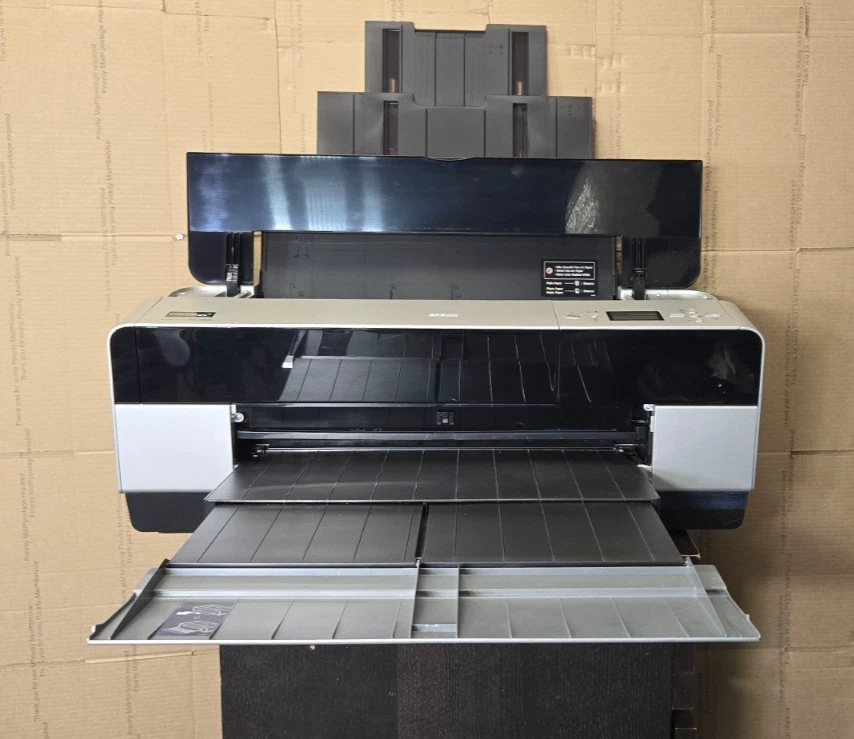 Epson STYLUS PRO 3800 K141A Large Format Inkjet Printer 1.1K PG Count WORKS GOOD - Image 1 of 4