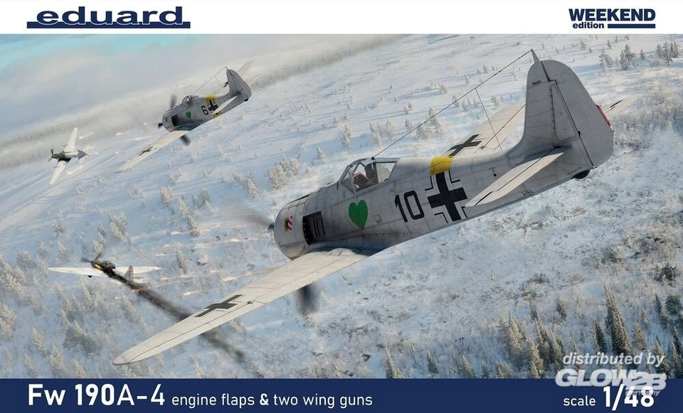 Eduard Plastic Kits: Fw 190A-4 w/ engine flaps & 2-gun wings 1/48 Weekend editio - Immagine 1 di 1