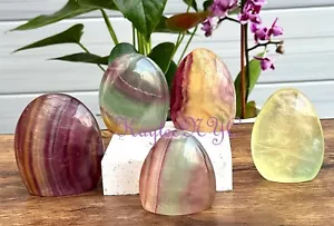 Venta al por mayor Lote 5-6 piezas Caramelo Natural Arco Iris Fluorita Forma Libre Cristal Curativo - Imagen 1 de 5