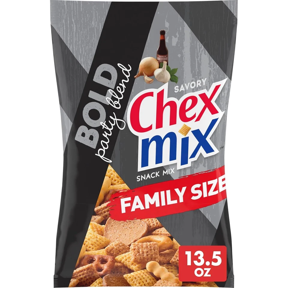 Chex Mix Bold Party Blend Savory Snack Mix Family Size 13.5 oz