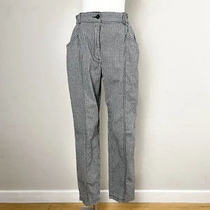 Pantalones Cónicos Urban Outfitters Silence Noise Gingham Negros a Cuadros Talla 4 - Imagen 1 de 13