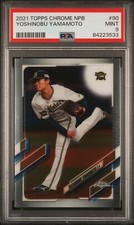 2021 Topps Chrome NPB Nippon Professional Baseball Yoshinobu Yamamoto PSA 9 MINT