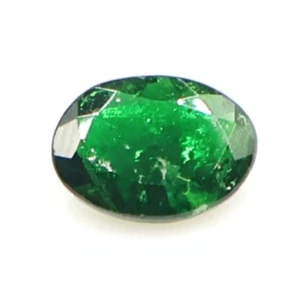 Granato Tsavorite Naturale Gemma Forma Ovale 1,75 Crt 8,5x6 mm Creazione Gioielli - Foto 1 di 5