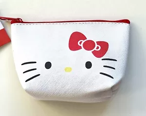 Japan Daiso X Sanrio Hello Kitty PVC white mini pouch - Picture 1 of 5