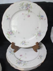 Annette Collection by Theodore Haviland - Set for 4 DINNER PLATES 10 1/4" - Picture 1 of 3