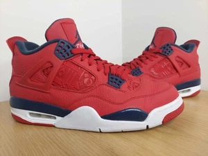 Nike Air Jordan 4 Retro Fiba Basketball Shoes Trainers Mens Size UK 9 - Picture 1 of 12