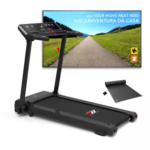 YM Tapis Roulant Elettrico Pieghevole 14 km/h, Brand Italiano, Inclinazione, APP - Foto 1 di 6