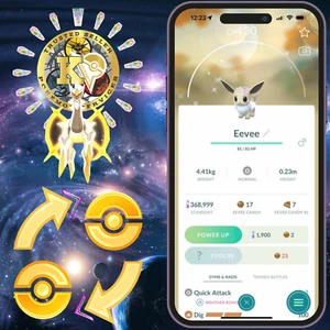 Pokémon Go - Corona Fiore Eevee Lucente | Pls Leggi Descrizione Attentamente - Foto 1 di 3