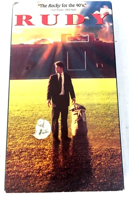 Rudy VHS tape Ships Same Day With Tracking - Image 1 of 3