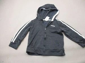 ADIDAS Size 4T Boys Multicolor Full Zip Pocket Hooded Athletic Jacket 659 - Picture 1 of 5