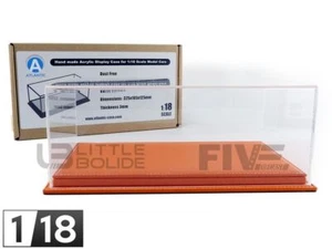ATLANTIC CASE 1/18 - DISPLAY CASE SHOW-CASE 1/18 - MULHOUSE ORANGE LEATHER 10117 - Imagen 1 de 3